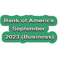 Editable Bank Statement (Bank of America) September 2023
